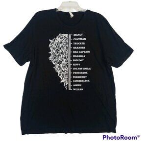 Beard Growth Graphic T-Shirt  Size 2XL  100% Cotton